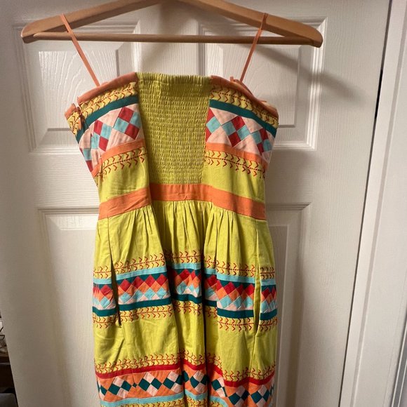 Liefsdottir multi-colored strapless dress size 2 Anthropologie - Picture 8 of 8